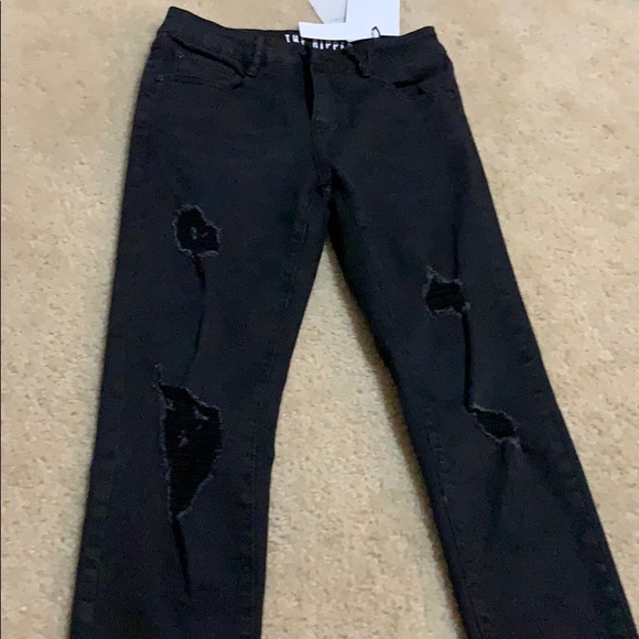 Denim - Plain black skinny jeans